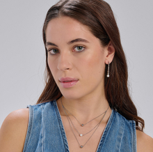 Load image into Gallery viewer, Perfect Stainless Steel Silver Bead Pearl Drop Earrings by Brosway