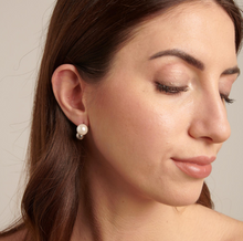 Load image into Gallery viewer, Perfect Stainless Steel Silver Pearl Earrings by Brosway