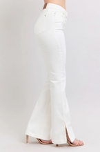 Load image into Gallery viewer, Judy Blue Jeans High Waist Side Slit Bootcut - White 50% off!