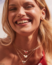 Load image into Gallery viewer, Kendra Scott Mickey Mouse Pendant Necklace in Gold Black Drusy