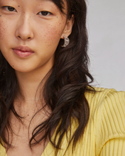 Load image into Gallery viewer, Kendra Scott Krista Lace Huggie Earrings Gold or Silver