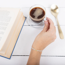 Load image into Gallery viewer, Friend Like You Silver-Plated Cubic Zirconia Silver Stretch Bracelet