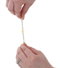 Load image into Gallery viewer, Friend Like You Silver-Plated Cubic Zirconia Silver Stretch Bracelet