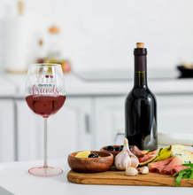Load image into Gallery viewer, Cheers to Friends Gift Boxed 17 oz Wine Glass
