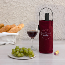 Load image into Gallery viewer, WTF Wine Time Finally Wine Bottle Gift Bag