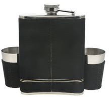 Load image into Gallery viewer, Groomsman One 8 oz Flask and 1.5 oz Shot Glasses