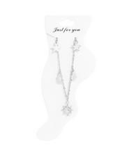 Load image into Gallery viewer, Stainless Steel Sun, Moon, and Stars Anklet