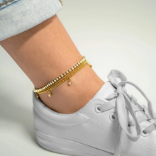 Load image into Gallery viewer, Stainless Steel Stone Anklet