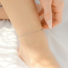 Load image into Gallery viewer, Stainless Steel Hearts Station Anklet