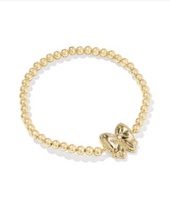 Load image into Gallery viewer, Kendra Scott Haley Bow Stretch Bracelet Gold Blush Mother of Pearl