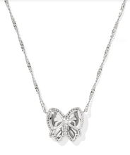 Load image into Gallery viewer, Kendra Scott Haley Bow Pendant Necklace Ivory Mother of Pearl