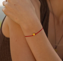 Load image into Gallery viewer, Pawprint String Bracelet MantraBand in gold or silver