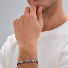 Load image into Gallery viewer, Stainless Steel Chain Bracelet and Ruthenium Color PVD Coating