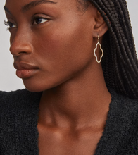 Load image into Gallery viewer, Abbie Large Open Frame Earring Rhodium