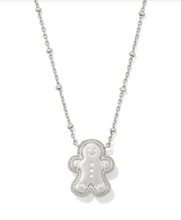 Load image into Gallery viewer, Kendra Scott Gingerbread Man Pendant Necklace Brown Goldstone