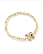 Load image into Gallery viewer, Kendra Scott Haley Bow Stretch Bracelet Gold Rose Violet