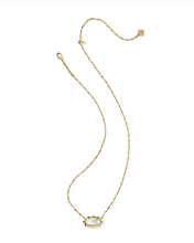 Load image into Gallery viewer, Kendra Scott Elisa Scallop Frame Necklace Gold Natural Mother of Pearl