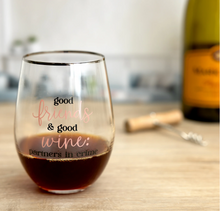 Load image into Gallery viewer, Partner in Crime Gift Boxed Stemless Wine Glass