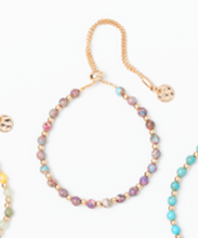 Load image into Gallery viewer, Natural Stone Bracelet with Pull Chain