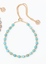 Load image into Gallery viewer, Natural Stone Bracelet with Pull Chain