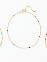 Load image into Gallery viewer, Enamel Beaded Anklet