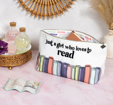 Load image into Gallery viewer, Books Zippered Pouch - Gift for a reader
