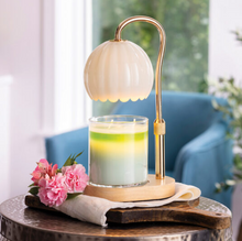 Load image into Gallery viewer, Milk Glass Candle Warmer Lamp