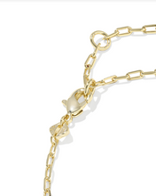 Load image into Gallery viewer, Kendra Scott Elaina Luxe Chain Bracelet Light Pink CZ Gold