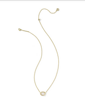 Load image into Gallery viewer, Kendra Scott Daphne Frame Pendant Necklace Gold Ivory Mother of Pearl