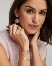 Load image into Gallery viewer, Kendra Scott Daphne Frame Drop Earrings Gold - Light Pink Mother of Pearl