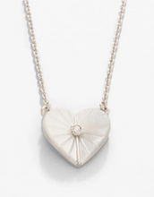 Load image into Gallery viewer, Spartina Sea La Vie Necklace Radiant/Mother-of-Pearl Heart Silver