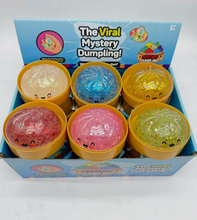 Load image into Gallery viewer, Medium Glitter Dumpling Squishy Toy