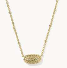 Load image into Gallery viewer, Kendra Scott Elisa Tiger Striped Brown Gold Necklace