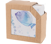 Load image into Gallery viewer, Coastal Sea Life Coaster Set of Four