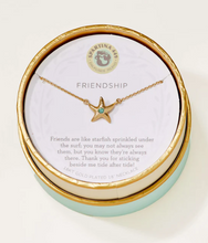 Load image into Gallery viewer, Sea La Vie Friendship Starfish Necklace in Gold or Silver