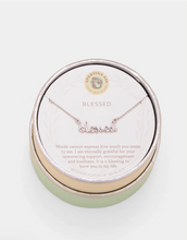 Load image into Gallery viewer, Sea La Vie Necklace Blessed Script Silver