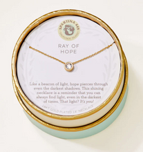 Load image into Gallery viewer, Sea La Vie Ray of Hope Necklace in Gold or Silver