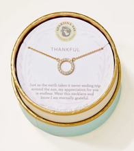 Load image into Gallery viewer, Sea La Vie Thankful Ring Necklace in Gold or Silver