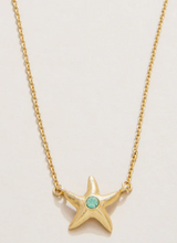 Load image into Gallery viewer, Sea La Vie Friendship Starfish Necklace in Gold or Silver