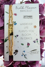 Load image into Gallery viewer, Birth Flower Bracelets