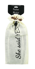 Load image into Gallery viewer, She Said Yes Wine Gift Bag