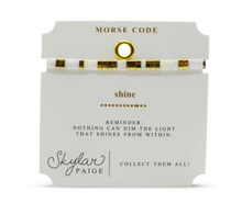 Load image into Gallery viewer, Shine Tila Morse Code Bracelet