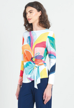 Load image into Gallery viewer, Side Tie Waist Top - Sunburst Petal size XL -50% off!