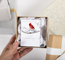 Load image into Gallery viewer, In Loving Memory- Silver Plated Beaded Stretch Bracelet