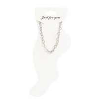 Load image into Gallery viewer, Stainless Steel Intertwined Hearts Anklet