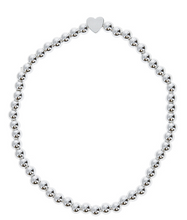 Load image into Gallery viewer, Forever In My Heart-Silver Plated Beaded Stretch Bracelet