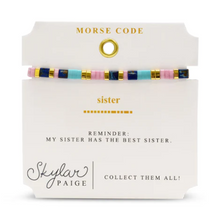 Load image into Gallery viewer, Sister Tila Morse Code Bracelet