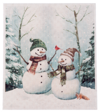 Load image into Gallery viewer, Snowman Reusable Dish Cloth 3 Styles