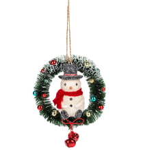 Load image into Gallery viewer, Vintage Look Snowman Ornaments