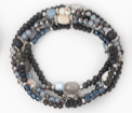 Load image into Gallery viewer, Stacked Beaded Stone Bracelet